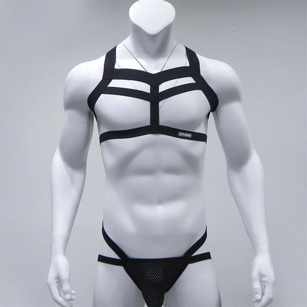 bras sets men two-piece lingerie set underwear erotic costume shoulder chest harness belt strappy crop with bulge pouch t214x, Red;black
bras sets men two-piece lingerie set underwear erotic costume shoulder chest harness belt strappy crop with bulge pouch t214x, Red;black