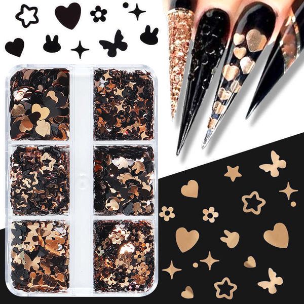 nail art decorations 6 grades ouro borboleta prego lantejoulas encantos mistos preto amor corao flocos decorao unhas suprimentos para profis, Silver;gold
nail art decorations 6 grades ouro borboleta prego lantejoulas encantos mistos preto amor corao flocos decorao unhas suprimentos para profis, Silver;gold