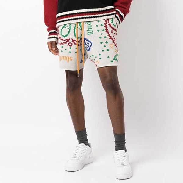 designer clothing short casual rhude cashew flower woolen knitted drawstring jacquard morant same american high street trendy beach pants sh, White;black
designer clothing short casual rhude cashew flower woolen knitted drawstring jacquard morant same american high street trendy beach pants sh, White;black