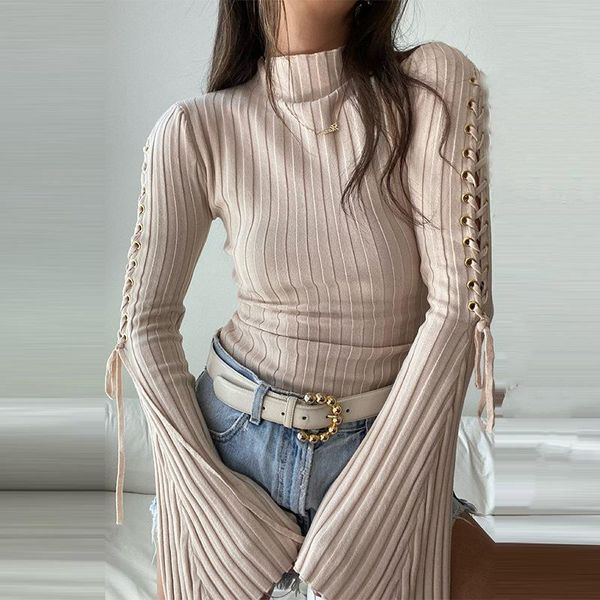 polos elegant lace up rib knit bodysuits women fashion outfits flare sleeve casual bodysuits slim autumn bodycon bodysuit romper, White
polos elegant lace up rib knit bodysuits women fashion outfits flare sleeve casual bodysuits slim autumn bodycon bodysuit romper, White