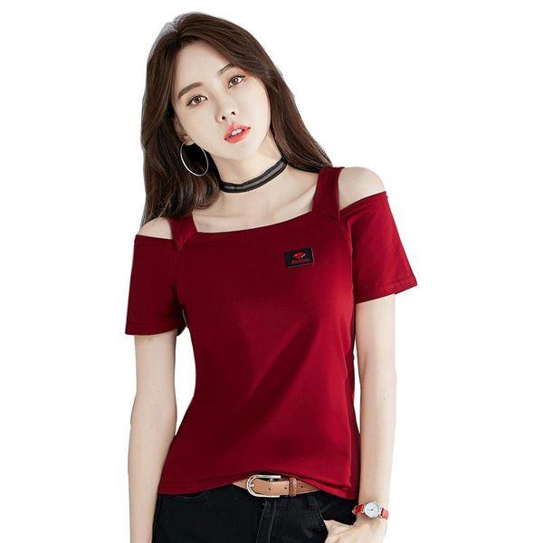 t-shirt shintimes off the shoulder for women summer t shirts slash neck tshirt cotton tshirt camiseta mujer 2022 vetement femme, White
t-shirt shintimes off the shoulder for women summer t shirts slash neck tshirt cotton tshirt camiseta mujer 2022 vetement femme, White