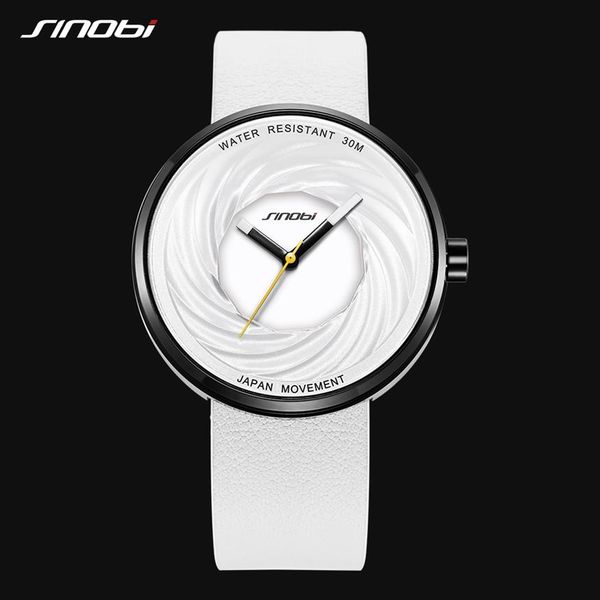 sinobi fashion watch women big dial new creative eddy design leather strap white watches casual relojes para mujer307m, Slivery;brown
sinobi fashion watch women big dial new creative eddy design leather strap white watches casual relojes para mujer307m, Slivery;brown