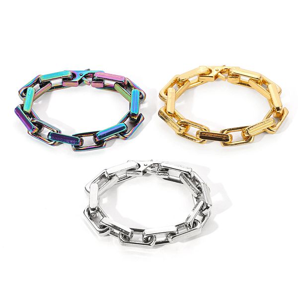 l family bracelet chain bracelet vintage quenched cuban titanium steel bracelet macaron european and american trend donkey home jewelry for, Black
l family bracelet chain bracelet vintage quenched cuban titanium steel bracelet macaron european and american trend donkey home jewelry for, Black
