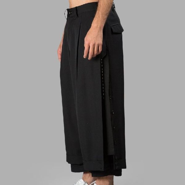 pants 2022 new customized men's original designer brand ninepoint broadlegged pants with three layers deconstruction irregular pants, Black
pants 2022 new customized men's original designer brand ninepoint broadlegged pants with three layers deconstruction irregular pants, Black