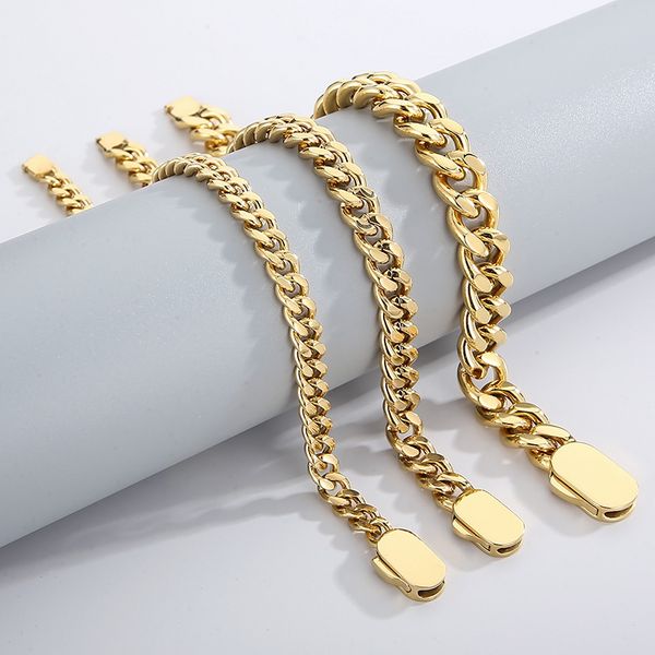mens women bracelet simple fashion cuban curb link chain stainless steel jewelry 6mm/8mm/11mm wide, Black
mens women bracelet simple fashion cuban curb link chain stainless steel jewelry 6mm/8mm/11mm wide, Black