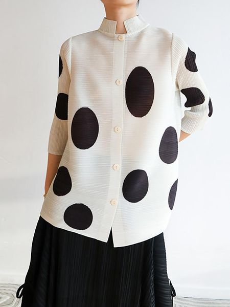 polos miyake pleated polka dot jacket button shirt 2022 summer new casual elegant cardigan blouse women, White
polos miyake pleated polka dot jacket button shirt 2022 summer new casual elegant cardigan blouse women, White