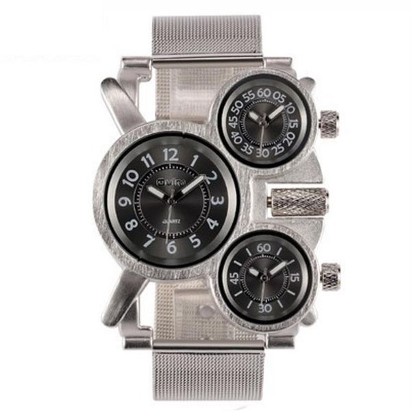 oulm brand large dial quartz military mens watch accurate travel time watch comfortable stainless steel band masculine wristwatche3034, Slivery;brown
oulm brand large dial quartz military mens watch accurate travel time watch comfortable stainless steel band masculine wristwatche3034, Slivery;brown