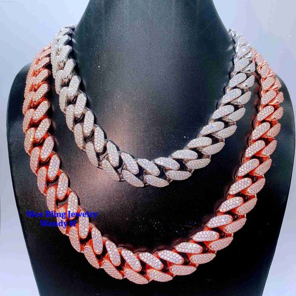 selling 18mm 20inch 18k gold plated vvs moissanite iced out cuban link chain custom hip hop jewelry cuban chain necklace, Silver
selling 18mm 20inch 18k gold plated vvs moissanite iced out cuban link chain custom hip hop jewelry cuban chain necklace, Silver