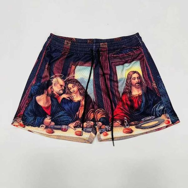 5 inches custom the last supper god painting full sublimation 250 gsm heavy polyester light mesh shorts for men, White;black
5 inches custom the last supper god painting full sublimation 250 gsm heavy polyester light mesh shorts for men, White;black