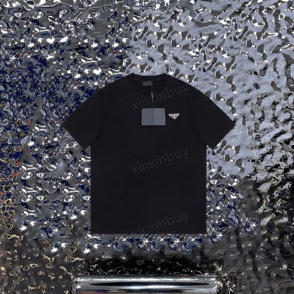 xinxinbuy men designer tee t shirt 23ss milan metal triangle label chest short sleeve cotton women white black gray xs-l323e, Black;brown
xinxinbuy men designer tee t shirt 23ss milan metal triangle label chest short sleeve cotton women white black gray xs-l323e, Black;brown