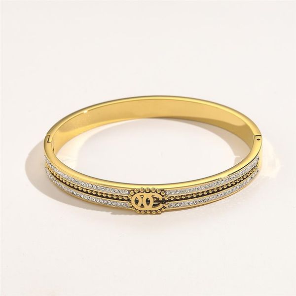 classic fashion style bracelets women bangle luxury designer jewelry crystal 18k gold plated stainless steel lovers gift bangles m280y, Black
classic fashion style bracelets women bangle luxury designer jewelry crystal 18k gold plated stainless steel lovers gift bangles m280y, Black