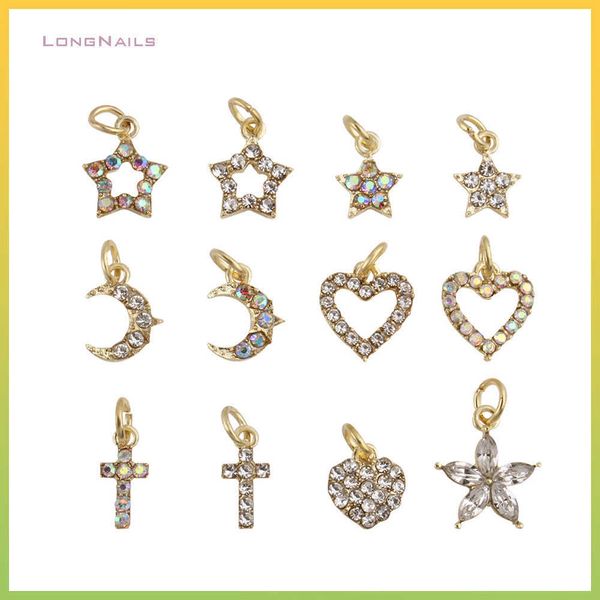 nail art decorations 10pcs clear ab hollow dangle golden charms nail piercing (star heart moon christian cross) jewelry nail arts hoop penda, Silver;gold
nail art decorations 10pcs clear ab hollow dangle golden charms nail piercing (star heart moon christian cross) jewelry nail arts hoop penda, Silver;gold