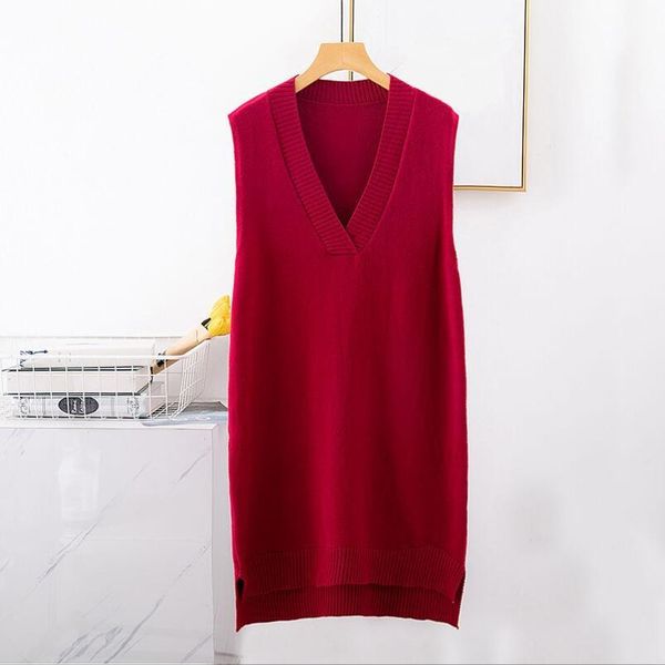 vests autumn winter sleeveless knitted sweater dress women vest dress women long vest ladies pullovers female outerwear pull femme, Black;white
vests autumn winter sleeveless knitted sweater dress women vest dress women long vest ladies pullovers female outerwear pull femme, Black;white