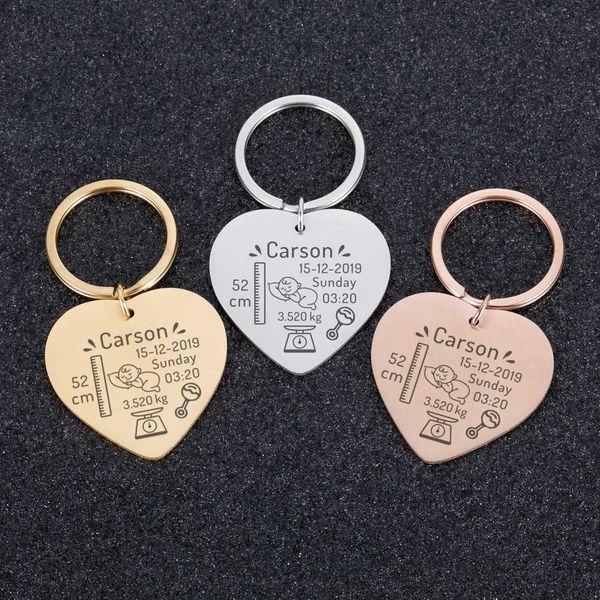 key rings new state baby birth keychain gift for new first father mother's day gift baby name date weight time height keychains, Slivery;golden
key rings new state baby birth keychain gift for new first father mother's day gift baby name date weight time height keychains, Slivery;golden