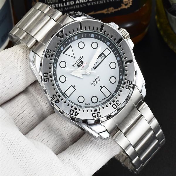 2021 fashion sports young men sei brand luxury watches three-pin quartz watch steel strap display dual calendar funct255m, Slivery;brown
2021 fashion sports young men sei brand luxury watches three-pin quartz watch steel strap display dual calendar funct255m, Slivery;brown