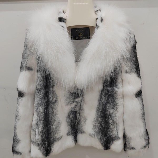 fur 2022 whole skin rabbit fur coat for women with luxury big real genuine white raccoon fur collar customize fur jackets ht54, Black
fur 2022 whole skin rabbit fur coat for women with luxury big real genuine white raccoon fur collar customize fur jackets ht54, Black