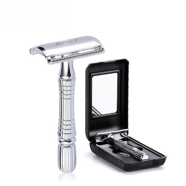 men's razor double edge safety razor zinc alloy safety razor classic razors for men 1 handle 1 blade 1 case shaver set285e
men's razor double edge safety razor zinc alloy safety razor classic razors for men 1 handle 1 blade 1 case shaver set285e