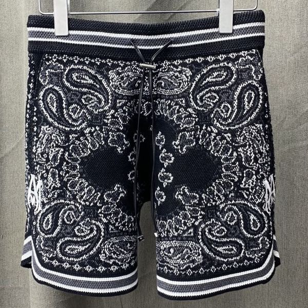men s shorts summer vintage paisley print cashmere knitted embroidered sweatpant social club outfits 230421, White;black
men s shorts summer vintage paisley print cashmere knitted embroidered sweatpant social club outfits 230421, White;black