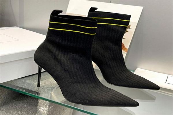 fashion womens skye boots sock shoes roni woman knit leather designer high heel boot 30u34174308, Black
fashion womens skye boots sock shoes roni woman knit leather designer high heel boot 30u34174308, Black