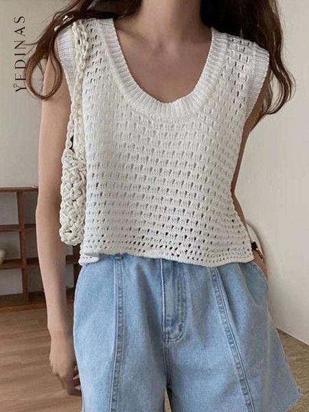 tanks yedinas knitted tank women o neck korean fashion 2022 summer solid vintage ladies sleeveless tshirt retro, Black;white
tanks yedinas knitted tank women o neck korean fashion 2022 summer solid vintage ladies sleeveless tshirt retro, Black;white