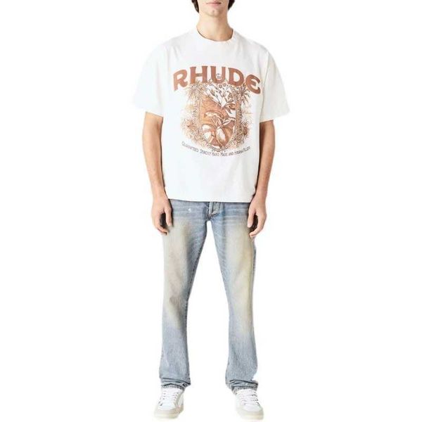 designer fashion clothing tees tshirts 2023 spring summer new rhude high street herbal letter printing loose relaxed short sleeve t-shirt c, White;black
designer fashion clothing tees tshirts 2023 spring summer new rhude high street herbal letter printing loose relaxed short sleeve t-shirt c, White;black