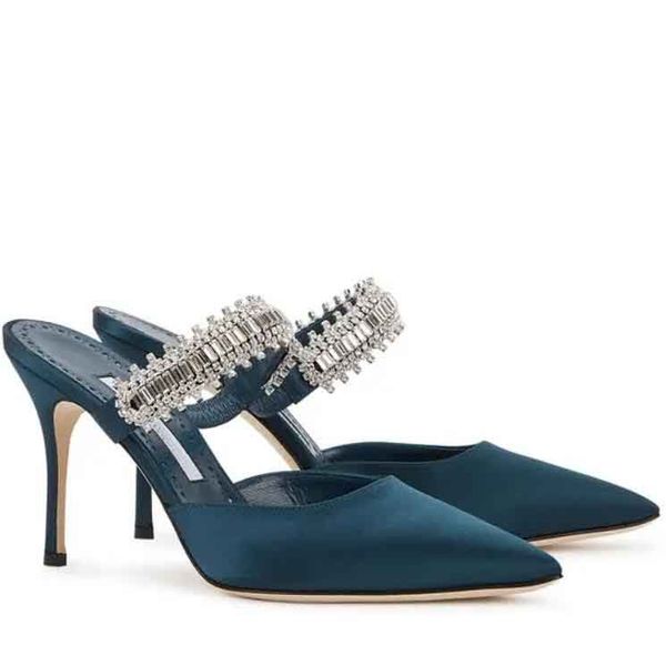 luxury wedding strass sandal slide heeld manolos satin crystal-embellished lutara crystal 90mm mules pointed toe rhinestone strap wedding wi, Black
luxury wedding strass sandal slide heeld manolos satin crystal-embellished lutara crystal 90mm mules pointed toe rhinestone strap wedding wi, Black
