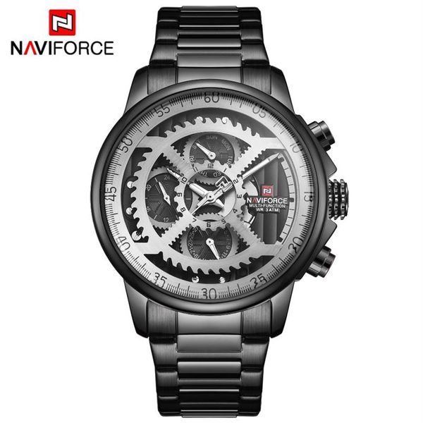 naviforce mens sports watches men brand luxury full steel quartz automatic date clock male army military waterproof watch3155, Slivery;brown
naviforce mens sports watches men brand luxury full steel quartz automatic date clock male army military waterproof watch3155, Slivery;brown