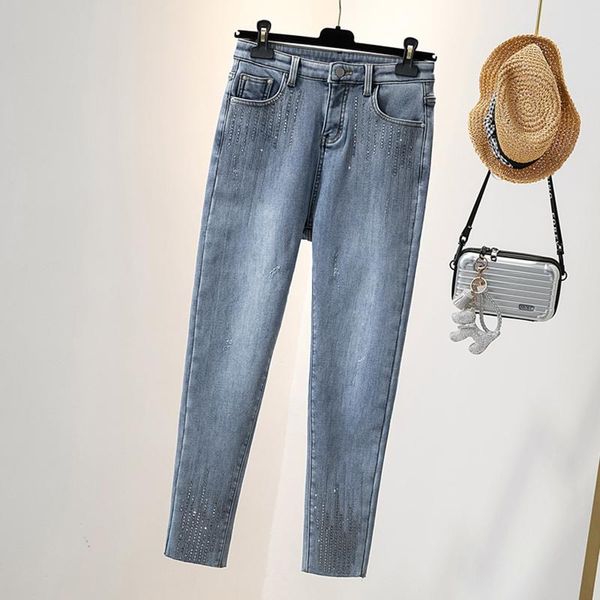 jeans oversized 4xl sequins patchwork women jeans autumn new 2022 high waist pocket solid female pencil pants quality, Blue
jeans oversized 4xl sequins patchwork women jeans autumn new 2022 high waist pocket solid female pencil pants quality, Blue
