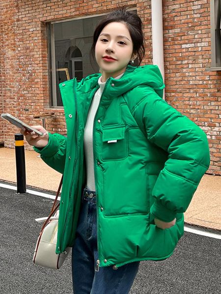 leather winter puffer jacket for women 2022 hooded cotton padded solid super warm oversized bubble coat factory supply sales, Black
leather winter puffer jacket for women 2022 hooded cotton padded solid super warm oversized bubble coat factory supply sales, Black