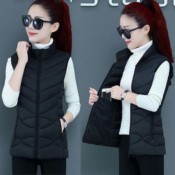 vests 2021 new cotton padded jacket waistcoat female autumn winter fashion vest short black cotton jackets casual women puffer coats, Black;white
vests 2021 new cotton padded jacket waistcoat female autumn winter fashion vest short black cotton jackets casual women puffer coats, Black;white