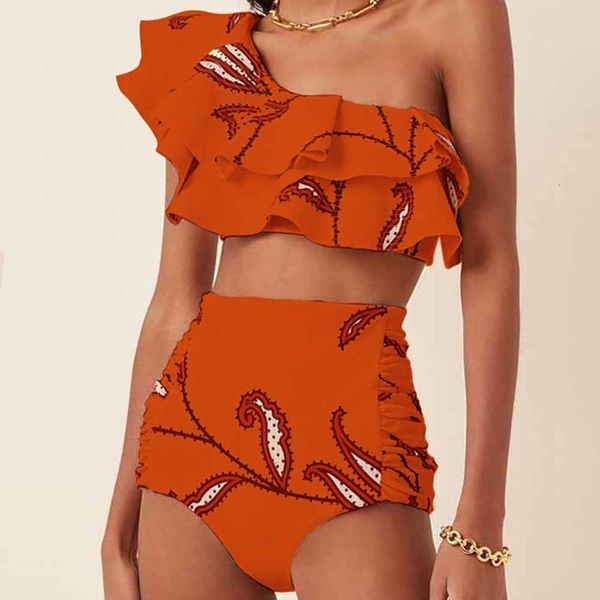 women's swimwear one-shoulder ruffled bikini set tankini three piece bikini separate bandeau swimsuit shorts bourkini luxury orange 230, White;black
women's swimwear one-shoulder ruffled bikini set tankini three piece bikini separate bandeau swimsuit shorts bourkini luxury orange 230, White;black