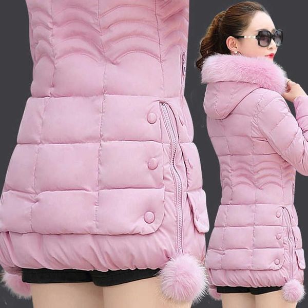 leather fdfklak plus size thick slimfitting women winter coat midlength korean fur collar down cotton zipper hoodie oversize jacket, Black
leather fdfklak plus size thick slimfitting women winter coat midlength korean fur collar down cotton zipper hoodie oversize jacket, Black