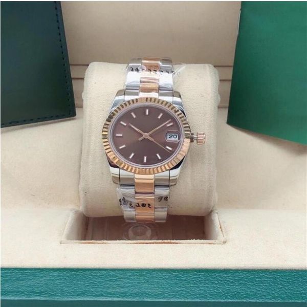 9 style womens watch 31mm automatic 2813 movement mechanical full stainless steel strap woman lady ladies datejust wristwatch watc217l, Slivery;brown
9 style womens watch 31mm automatic 2813 movement mechanical full stainless steel strap woman lady ladies datejust wristwatch watc217l, Slivery;brown