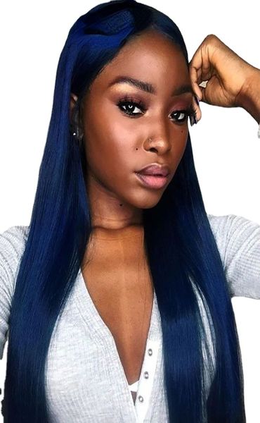 blue human hair wig long straight machine made no lace human glueless brazilian rmey navy blue for women, Black;brown
blue human hair wig long straight machine made no lace human glueless brazilian rmey navy blue for women, Black;brown
