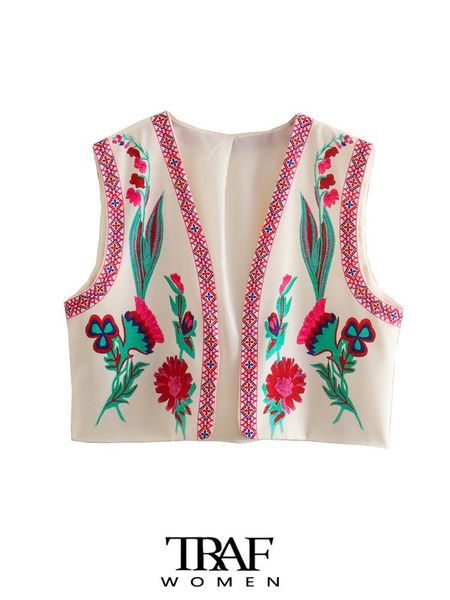 vests traf women fashion contrast printed cropped open waistcoat vintage v neck sleeveless female outerwear chic, Black;white
vests traf women fashion contrast printed cropped open waistcoat vintage v neck sleeveless female outerwear chic, Black;white