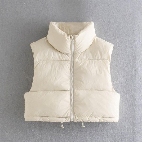 vests traf women 2021 fashion solid color zipup padded waistcoat vintage high neck sleeveless female outerwear vest streetwear, Black;white
vests traf women 2021 fashion solid color zipup padded waistcoat vintage high neck sleeveless female outerwear vest streetwear, Black;white