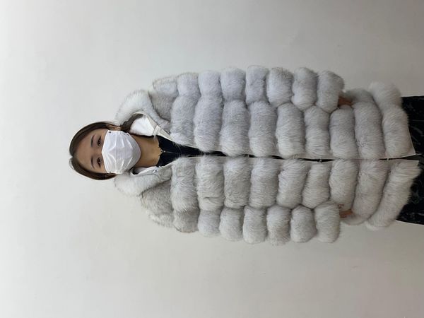 fur real fur coat 2022 new women's winter fashion fluffy natural fox fur coat 90cm length luxurious warm coat, Black
fur real fur coat 2022 new women's winter fashion fluffy natural fox fur coat 90cm length luxurious warm coat, Black