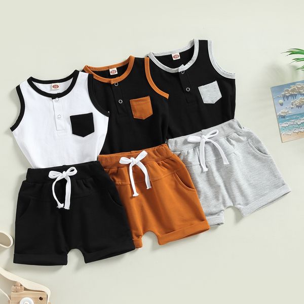 clothing sets mildsown baby boys sleeveless clothes open button pockets color tank with elastic waist rolled hem shorts 2pcs summer outfit 2, White
clothing sets mildsown baby boys sleeveless clothes open button pockets color tank with elastic waist rolled hem shorts 2pcs summer outfit 2, White