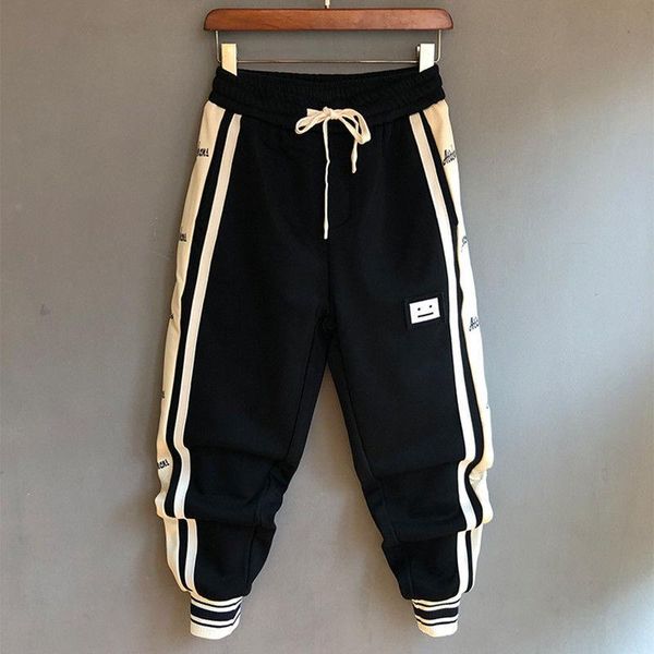 pants korean fashion printed hip hop elastic waist pants men smile joggers streetwear harem clothes cuffed ankle length trousers, Black
pants korean fashion printed hip hop elastic waist pants men smile joggers streetwear harem clothes cuffed ankle length trousers, Black