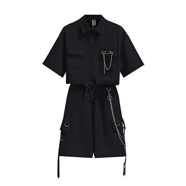 clothing sets summer girls clothes suits black casual short shirt overalls tie 3pcs girl set teens children school outfit 230420, White
clothing sets summer girls clothes suits black casual short shirt overalls tie 3pcs girl set teens children school outfit 230420, White