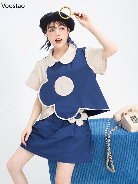 dress sweet fashion lolita style skirt sets harajuku girly cute loose flower shirt aline mini skirts suit women kawaii 2 piece set, White
dress sweet fashion lolita style skirt sets harajuku girly cute loose flower shirt aline mini skirts suit women kawaii 2 piece set, White