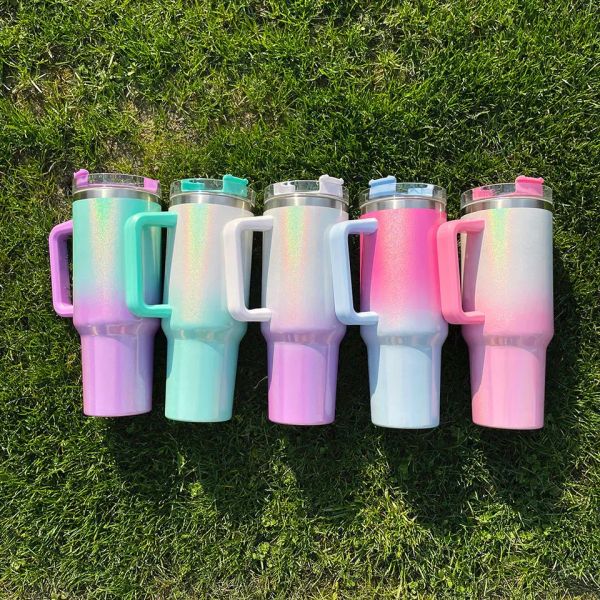 sublimation 40oz glitter tumblers cup with handle lid and straw gradient color insulated car mugs stainless steel tumbler big capacity water
sublimation 40oz glitter tumblers cup with handle lid and straw gradient color insulated car mugs stainless steel tumbler big capacity water