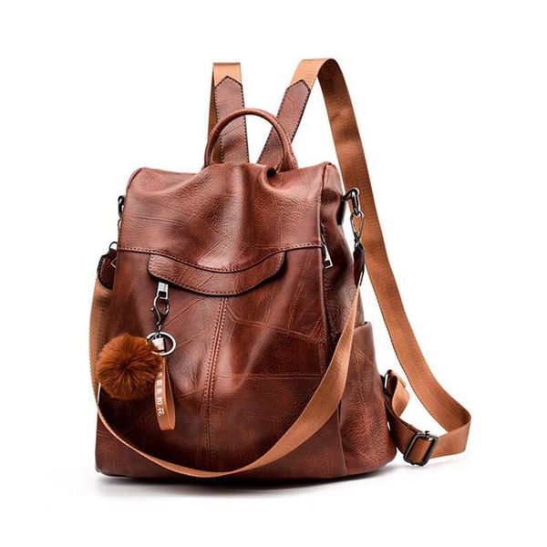 backpack women shoulder school bags for teenage girls vintage leather anti theft backpack back pack lady254u
backpack women shoulder school bags for teenage girls vintage leather anti theft backpack back pack lady254u