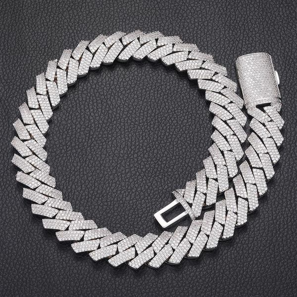 16mm 16-24inch iced cuban link mens gold chain prong chain necklace 18k yellow white gold plated 3 rows diamond cubic zirconia jew2638, Silver
16mm 16-24inch iced cuban link mens gold chain prong chain necklace 18k yellow white gold plated 3 rows diamond cubic zirconia jew2638, Silver