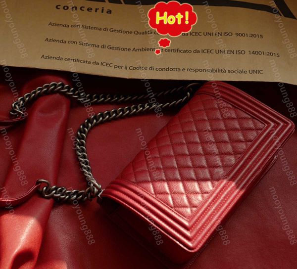 10a tier mirror quality designer boy bag luxury medium 25cm handbag women real leather lambskin caviar quilted purse bag black shoulder box
10a tier mirror quality designer boy bag luxury medium 25cm handbag women real leather lambskin caviar quilted purse bag black shoulder box