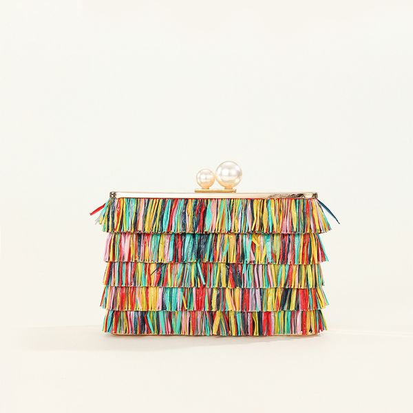 evening bags women colorful tassel clutch straw wedding dinner purse mini party chain banquet wallets drop 230421
evening bags women colorful tassel clutch straw wedding dinner purse mini party chain banquet wallets drop 230421