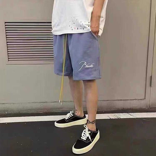 designer clothing high street rhude terry embroidery sports over knee capris fashion versatile men's pants joggers sportswear, White;black
designer clothing high street rhude terry embroidery sports over knee capris fashion versatile men's pants joggers sportswear, White;black