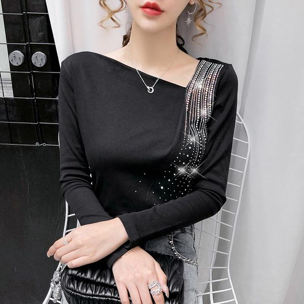 t-shirt new 2020 autumn long sleeve women tshirts fashion casual drilling black tshirt fashion casual women and shirt, White
t-shirt new 2020 autumn long sleeve women tshirts fashion casual drilling black tshirt fashion casual women and shirt, White