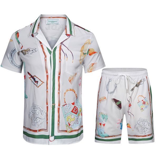 designer mens shorts casablanca fashion polo neck short sleeve shirt set casual flower horse head print masao san silk quick drying beach sh, White;black
designer mens shorts casablanca fashion polo neck short sleeve shirt set casual flower horse head print masao san silk quick drying beach sh, White;black