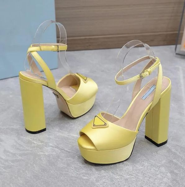 famous brand satin sandals designer triangular buckle decoration chunky heels womens shoes high heeled leather sole platform heel roman, Black
famous brand satin sandals designer triangular buckle decoration chunky heels womens shoes high heeled leather sole platform heel roman, Black